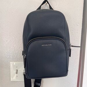 Michael Kors Navy Blue crossbody backpack